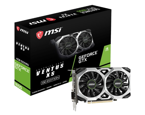 MSI VENTUS XS 1650 4GB GRAPHIC CARD (USED ITEM)