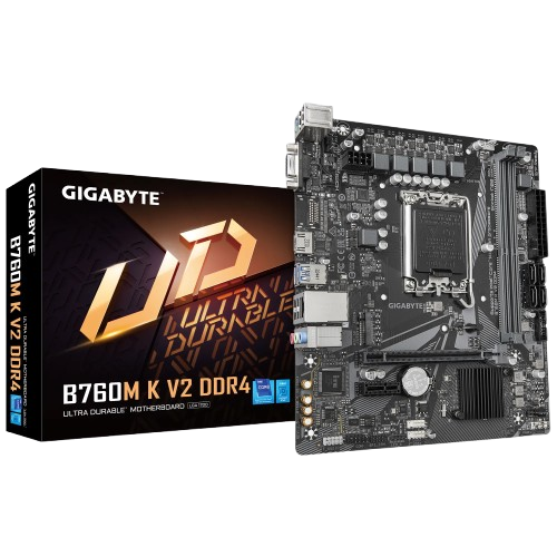 GIGABYTE B760M K V2 DDR4 MOTHERBOARD (3 YEARS WARRANTY)