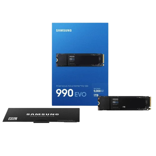 SAMSUNG 990 EVO 1TB PCIE 4.0/5.0 NVME M.2 SSD (3 YEARS WARRANTY)