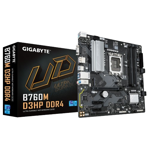 GIGABYTE B760M D3HP DDR4 MOTHERBOARD (3 YEARS WARRANTY)