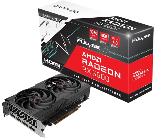 AMD SAPPHIRE PULSE RADEON RX 6600 8GB GRAPHIC CARD (USED ITEM)