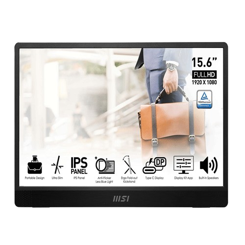 MSI PRO MP161 E2 PORTABLE ULTRA-SLIM BUISNESS MONITOR (3 MONTHS WARRANTY)