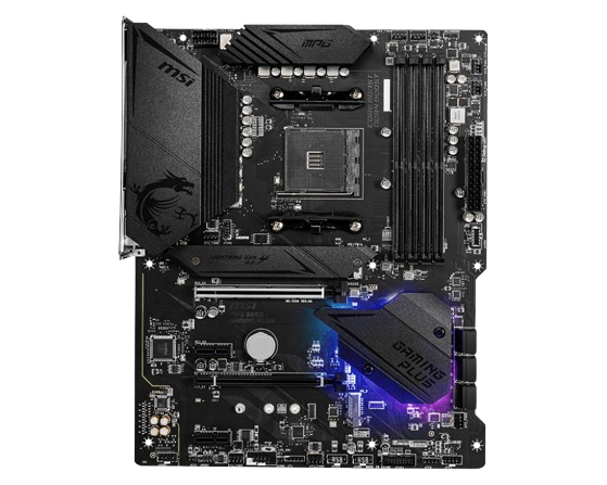 MSI MPG B550 GAMING PLUS MOTHERBOARD (USED ITEM) Detail View