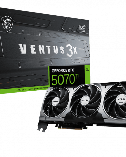 MSI GEFORCE RTX 5070 TI VENTUS OC 3X 16GB GDDR7X GRAPHIC (3 YEARS WARRANTY)