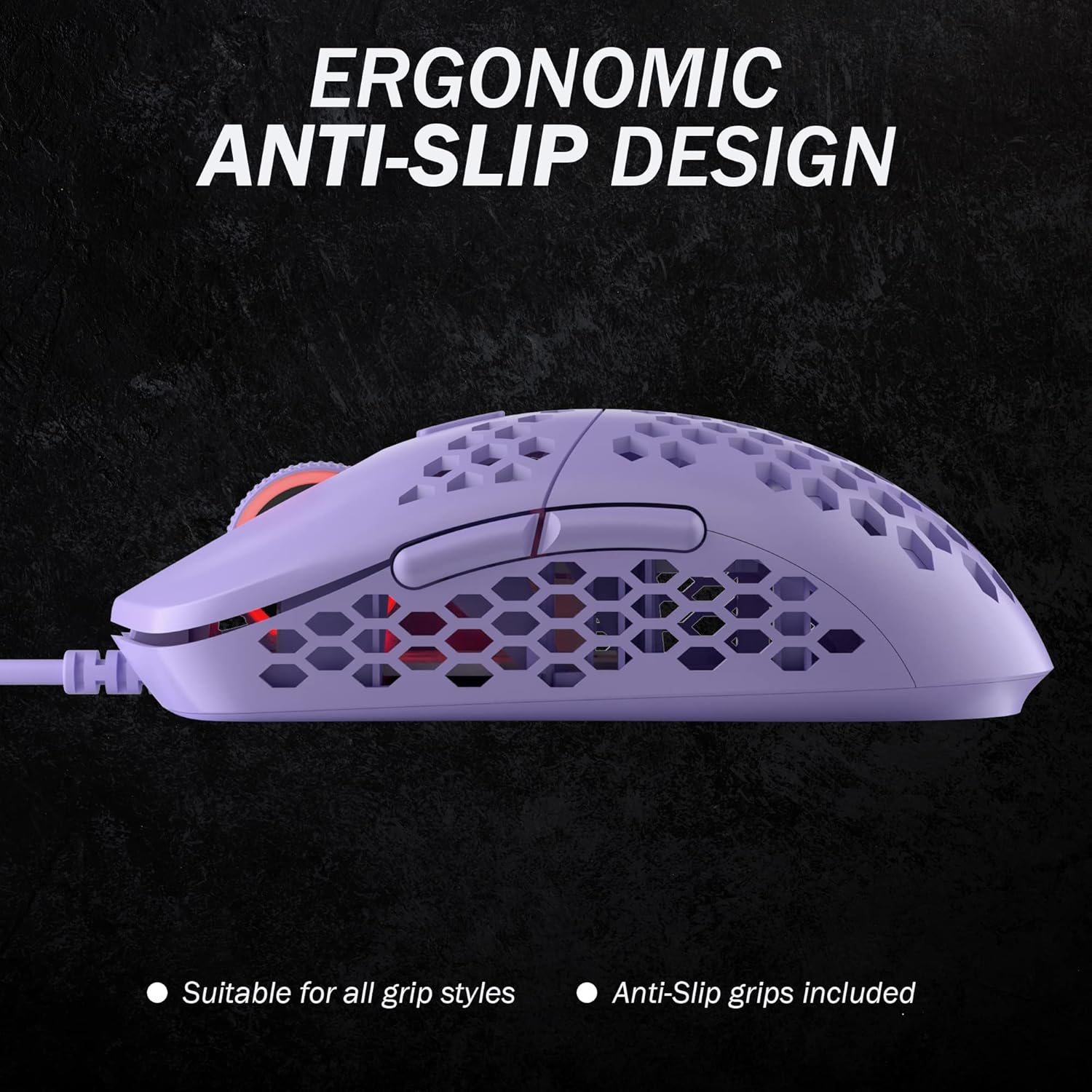 MIRA-M ULTRA LIGHTWEIGHT RGB GAMING MOUSE (6 MONTHS WARRANTY) - Image 3