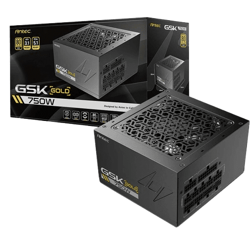 ANTEC GSK750 750W ATX3.1 FULLY MODULAR 80 PLUS GOLD POWER SUPPLY (7 YEARS WARRANTY)