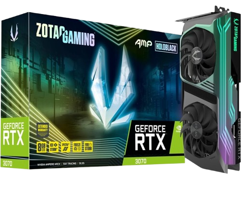 ZOTAC GAMING GEFORCE RTX 3070 AMP HOLO GRAPHIC CARD (USED ITEM)
