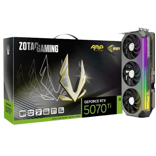 ZOTAC GAMING GEFORCE RTX 5070 TI AMP EXTREME INFINITY 16GB GRAPHIC CARD (3 YEARS WARRANTY)