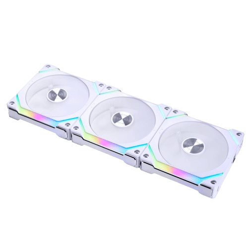 LIAN LI UNI FAN SL120 V2 RGB WHITE TRIPLE PACK WITH CONTROLLER (USED ITEM)