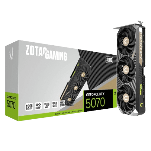 ZOTAC GAMING GEFORCE RTX 5070 SOLID 12GB GRAPHICS CARD (3 YEARS WARRANTY)