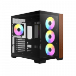 RAIDMAX INFINITA I610 WOOD ARGB MID-TOWER GAMING CASE BLACK