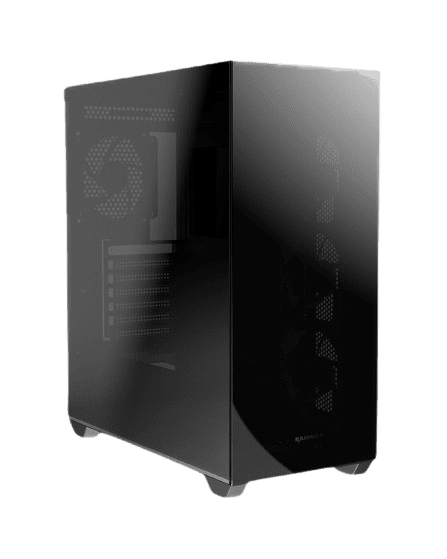 RAIDMAX INFINITA I800 CHROMA ARGB MID-TOWER GAMING CASE BLACK