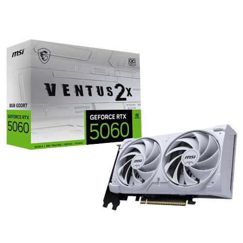 MSI GEFORCE RTX 5060 VENTUS 2X OC 8GB GDDR7X GRAPHICS CARD (3 YEARS WARRANTY)