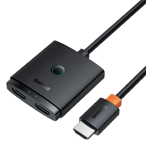 BASEUS AIRJOY SERIES 2-IN-1 BIDIRECTIONAL HDMI SWITCH – 1M HDMI CABLE CLUSTER BLACK (6 MONTHS WARRANTY)