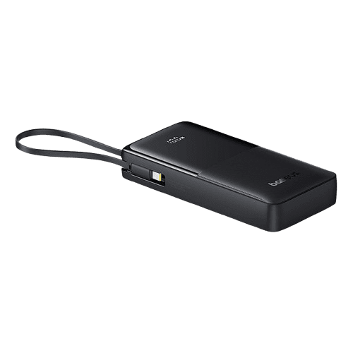 BASEUS BIPOW 2 DIGITAL DISPLAY POWER BANK WITH BUILT-IN USB-C CABLE 10000MAH 20W CLUSTER BLACK (6 MONTHS WARRANTY) Detail View
