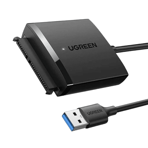 Ugreen 60561 USB 3.0 to SATA Hard Drive Converter with DC 5.5mm port power adapter (1 MONTHS WARRANTY)