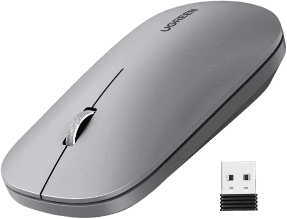 UGREEN PORTABLE WIRELESS MOUSE ( GRAY ) - 90373 (1 YEAR WARRANTY)