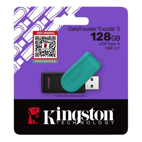 DataTraveler Exodia S 128GB USB flash Pen Drive (5 YEARS WARRANTY)