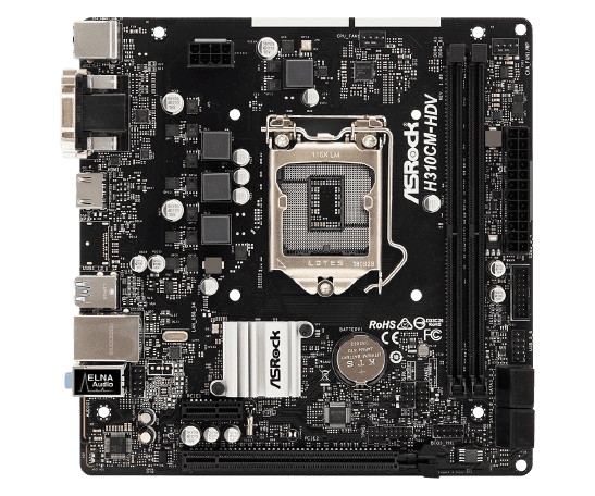 ASROCK H310CM-HDV MOTHERBOARD (USED ITEM)