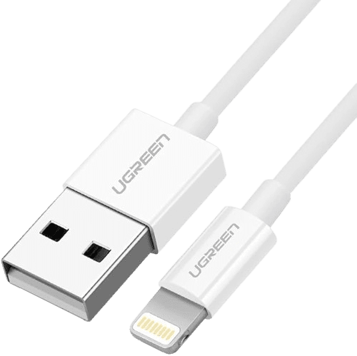 UGREEN 1 Meter USB to Lightning Cable Nickel Platted – MFI Certified ABS Shell – US155 - 20728 (6 MONTHS WARRANTY)
