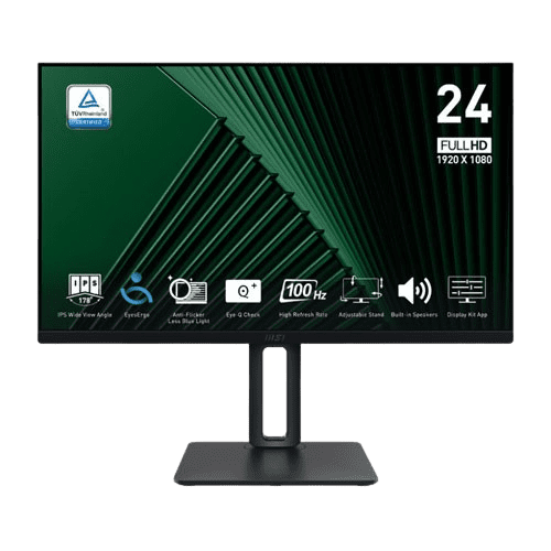 MSI Pro MP245PG 23.8" Inch 100Hz 1ms FHD Ultra Slim Frameless Monitor With Adjustatble Stand (3 YEARS WARRANTY)