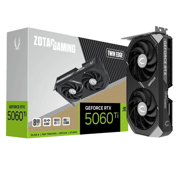 ZOTAC GAMING GeForce RTX 5060 Ti 16GB Twin Edge oc graphic card (5 YEARS WARRANTY)