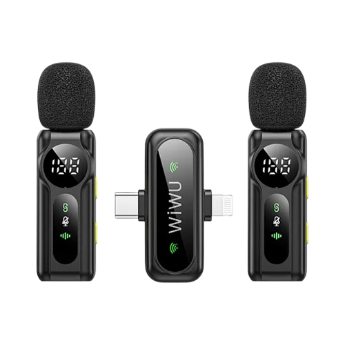 WiWU Wi-WM007 Dual Wireless ANC microphone (6 MONTHS WARRANTY)
