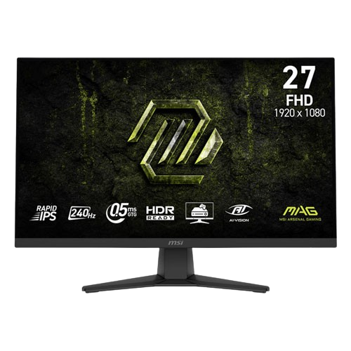 MSI MAG 272F X24 27" Inch FHD 240HZ 0.5MS Adaptive Sync Rapid IPS Gaming Monitor (3 YEARS WARRANTY)