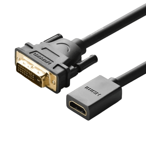 UGREEN DVI Male to HDMI Female Adapter Cable 22cm – 20118 (1 YEAR WARRANTY)