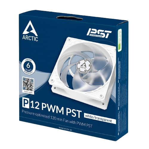 ARCTIC P12 PWM PST (White) Fan (6 YEARS WARRANTY) - Image 3