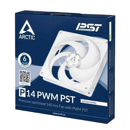 Arctic P14 PWM PST (White) Fan (6 YEARS WARRANTY) - Image 3