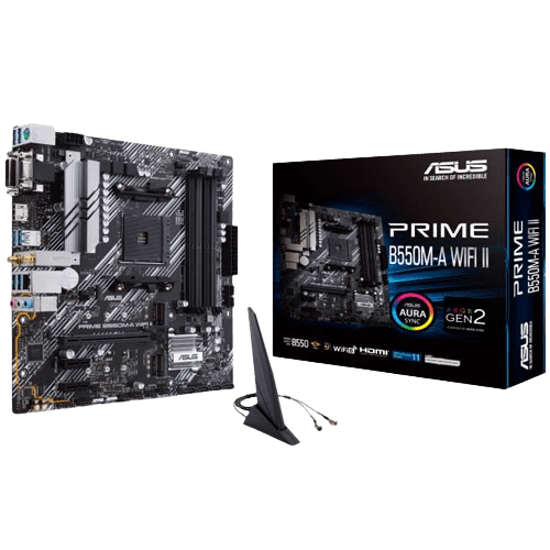 Asus Prime-B550M-A (Wi-Fi) II DDR4 Motherboard (3 YEARS WARRANTY)