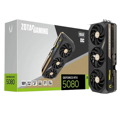 ZOTAC GAMING GEFORCE RTX 5080 SOLID CORE OC 16GB GRAPHIC CARD (5 YEARS WARRANTY)