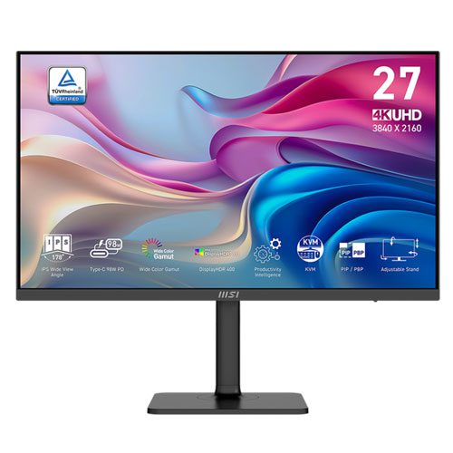 MSI Modern MD272UPHG 27'' Inch UHD (3840 x 2160) IPS Level Business & Productivity Monitor (3 YEARS WARRANTY)