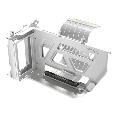 Antec SHIFT Vertical GPU Bracket with PCIe 4.0 Riser Cable – white