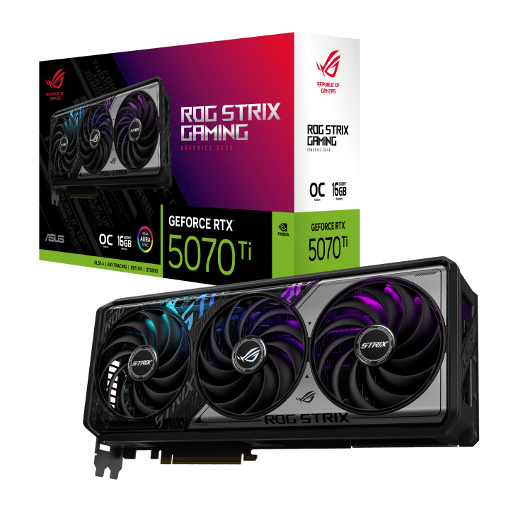 ASUS ROG Strix GeForce RTX 5070 Ti OC Edition 16GB GDDR7 Graphics Card (3 YEARS WARRANTY)