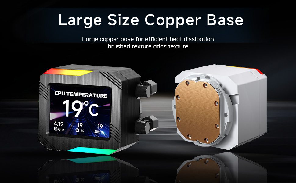 Jungle Leopard Astroshel V2G 240 LIQUID COOLER - BLACK (3 YEARS WARRANTY) Detail View