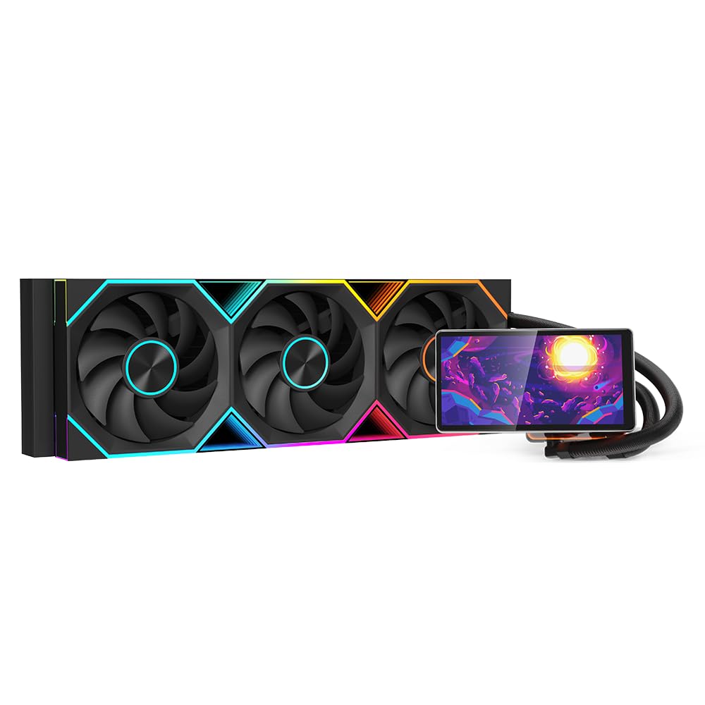 Jungle Leopard Pro Flow 360 LIQUID COOLER - BLACK (3 YEARS WARRANTY) Detail View