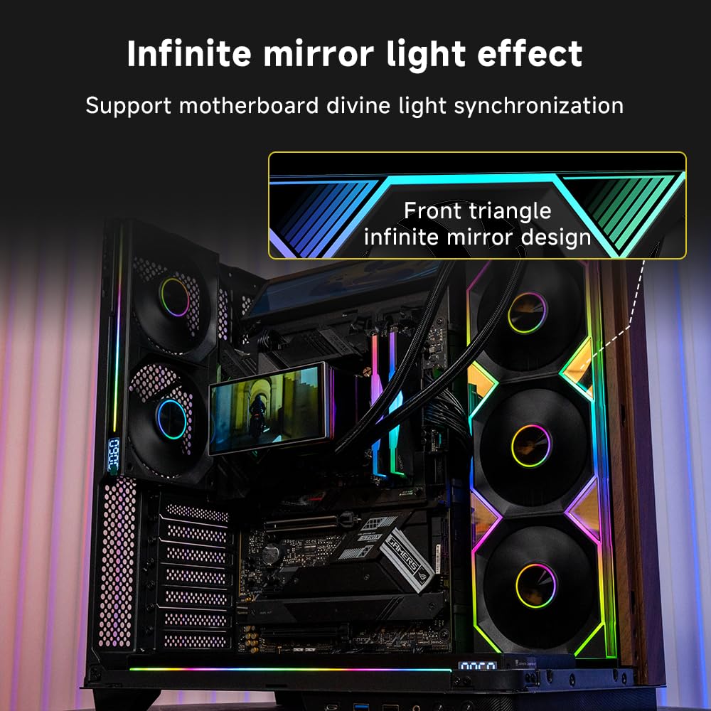 Jungle Leopard Pro Flow 360 LIQUID COOLER - BLACK (3 YEARS WARRANTY) Detail View