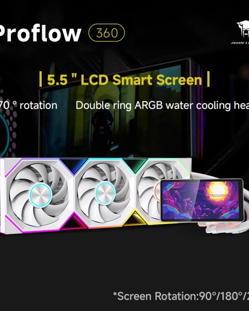 Jungle Leopard Pro Flow 360 LIQUID COOLER - WHITE (3 YEARS WARRANTY) Detail View