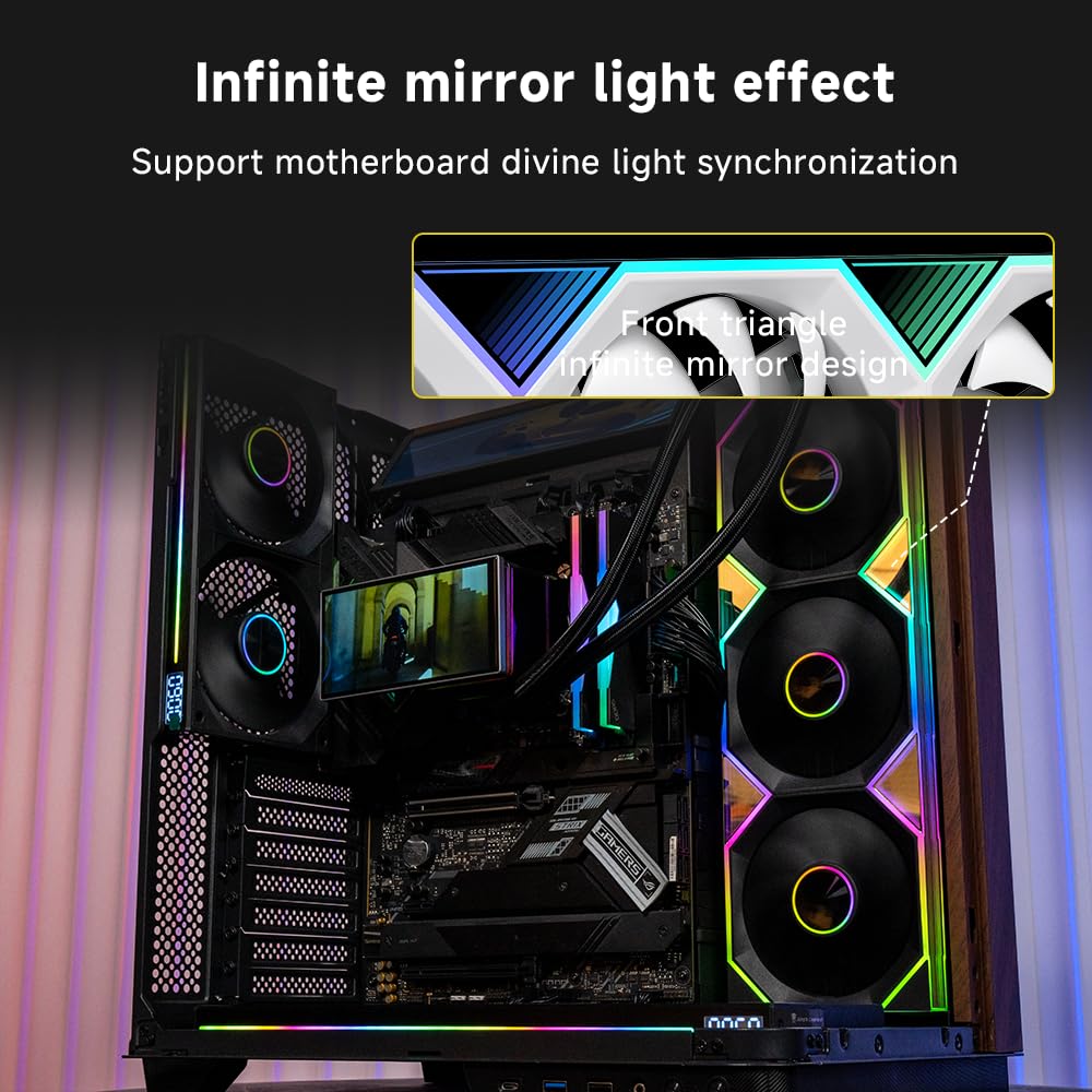 Jungle Leopard Pro Flow 360 LIQUID COOLER - WHITE (3 YEARS WARRANTY) Detail View