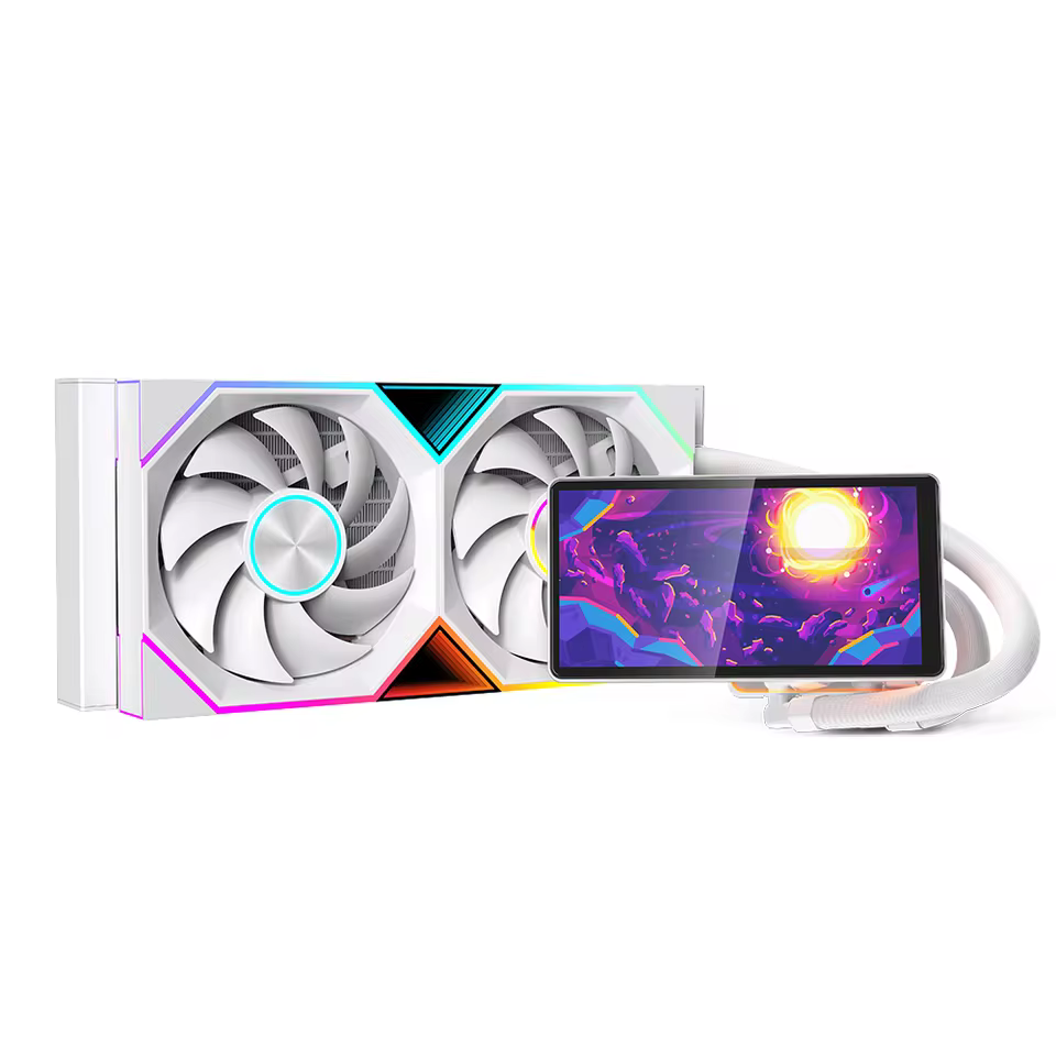 Jungle Leopard Pro Flow 240 LIQUID COOLER - WHITE (3 YEARS WARRANTY)