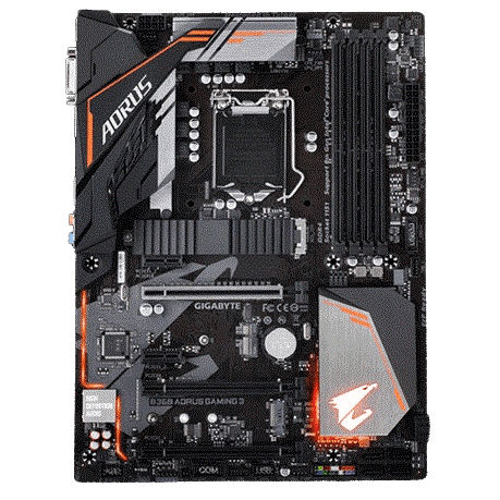 Intel B360 AORUS motherboard (USED ITEM) Detail View
