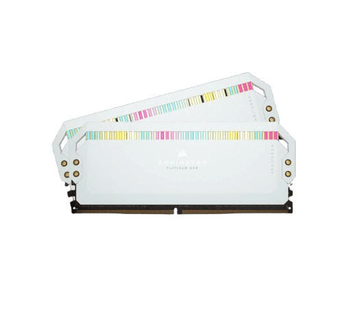 DOMINATOR PLATINUM RGB 32GB (2x16GB) DDR5 DRAM 5200MT/s CL40 Memory Kit — White (3 YEARS WARRANTY)