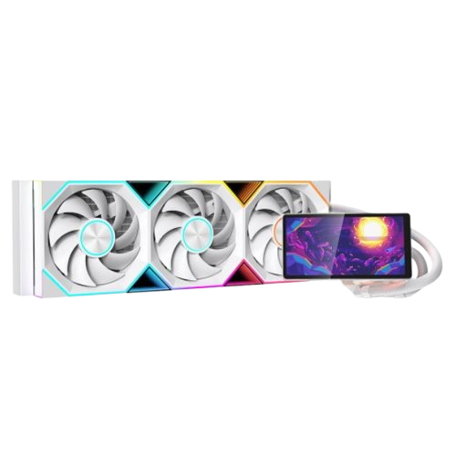 Jungle Leopard Pro Flow 360 LIQUID COOLER - WHITE (3 YEARS WARRANTY)