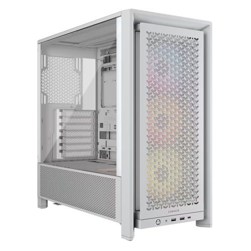 Corsair ICUE FRAME 4000D RS ARGB Airflow Mid-Tower ATX White Case (2 Years Warranty)
