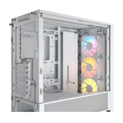 Corsair ICUE FRAME 4000D RS ARGB Airflow Mid-Tower ATX White Case (2 Years Warranty) - Image 3