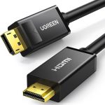 UGREEN 1.5 Meter DP Male to HDMI Male 4K 30Hz Cable – DP101 – 10239 – (1 Year Warranty)
