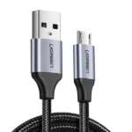 UGREEN 2 Meter USB to Lightning 2.4A MFi Certified Nylon Braided Cable – US199 – 60158 – (1 Year Warranty)