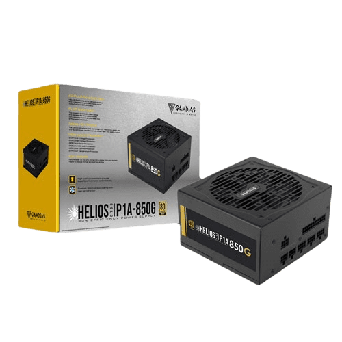 GAMDIAS HELIOS P1A-850G 850W 80 Plus Gold Certified Power Supply (3 YEARS WARRANTY)